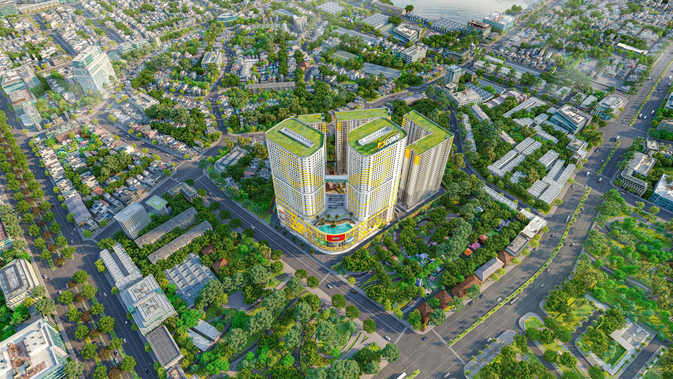 Bcons Center City — Phối cảnh tổng thể 2